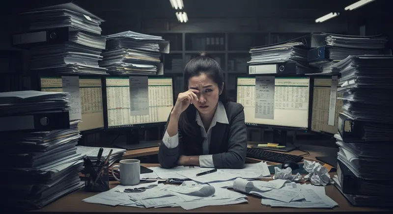 Kế toán viên stress khi closing thủ công